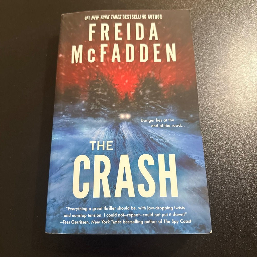 The Crash by Freida McFadden Paperback Psychological Thriller Novel 2024